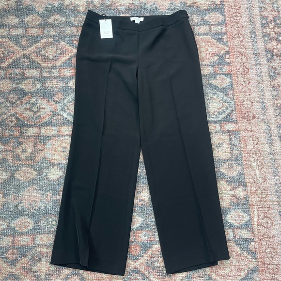 Calvin Klein jet black wide leg cropped pants - Picture 2 of 8